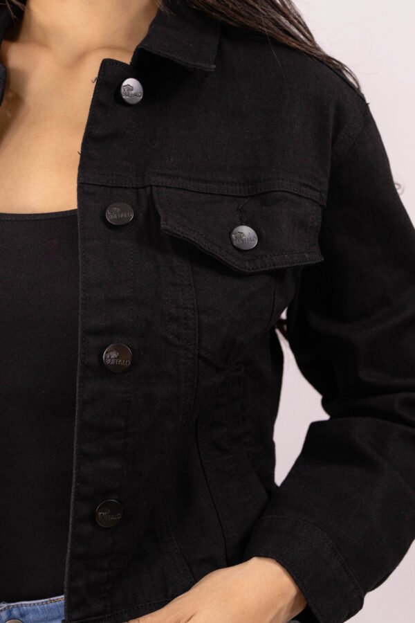 Chaqueta denim negra para mujer – Black Denim Jacket