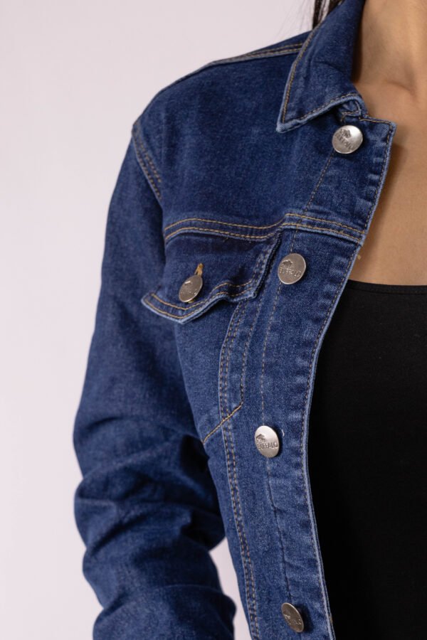 Chaqueta denim azul medio para mujer – Medium Blue Jacket Buffalo